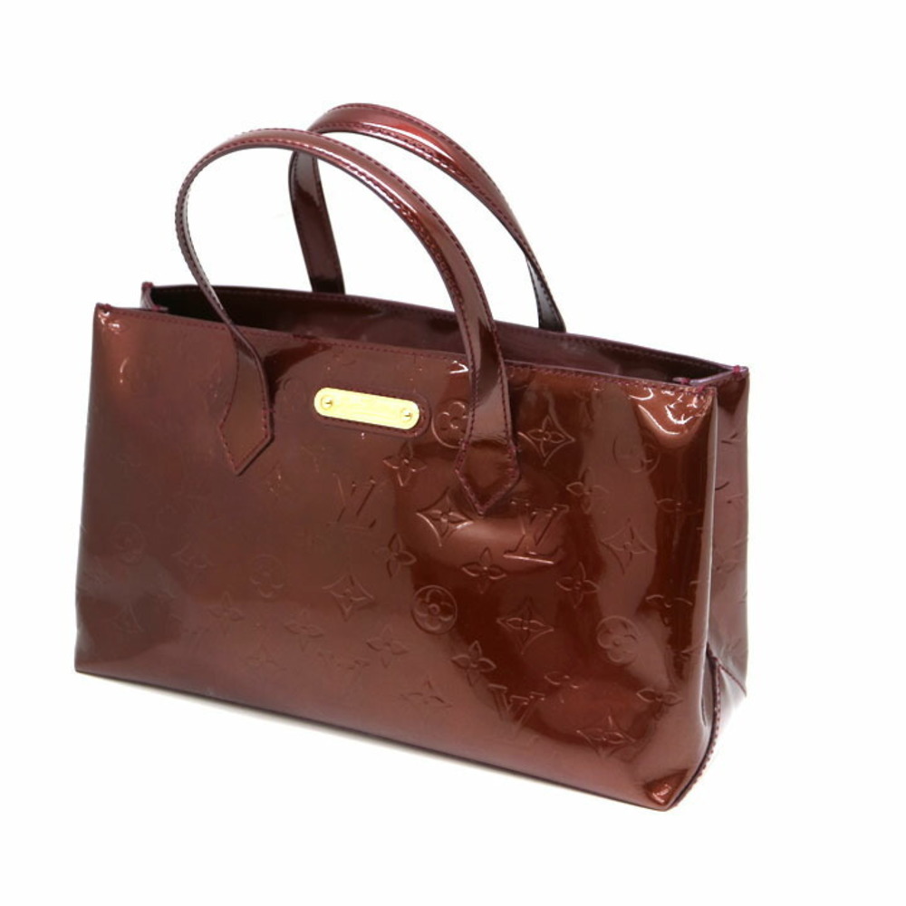LOUIS VUITTON Wilshire Monogram Vernis Amarante Purple Handbag